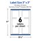 Avery Printable Square Labels, 3" x 3", Matte White, Pre-printed Metallic Gold Hanging Ornaments Design, Sure Feed Technology, Laser & Inkjet Compatible, 120 Total